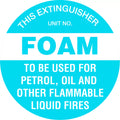 Blue Foam Fire Extinguisher Marker | Industrial Sites | Uniform Safety Signs
