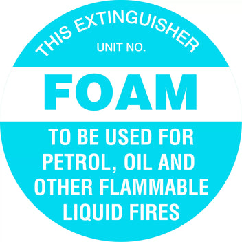 350mm Poly Foam Extinguisher Marker | Industrial Sites | Uniform Safety Signs