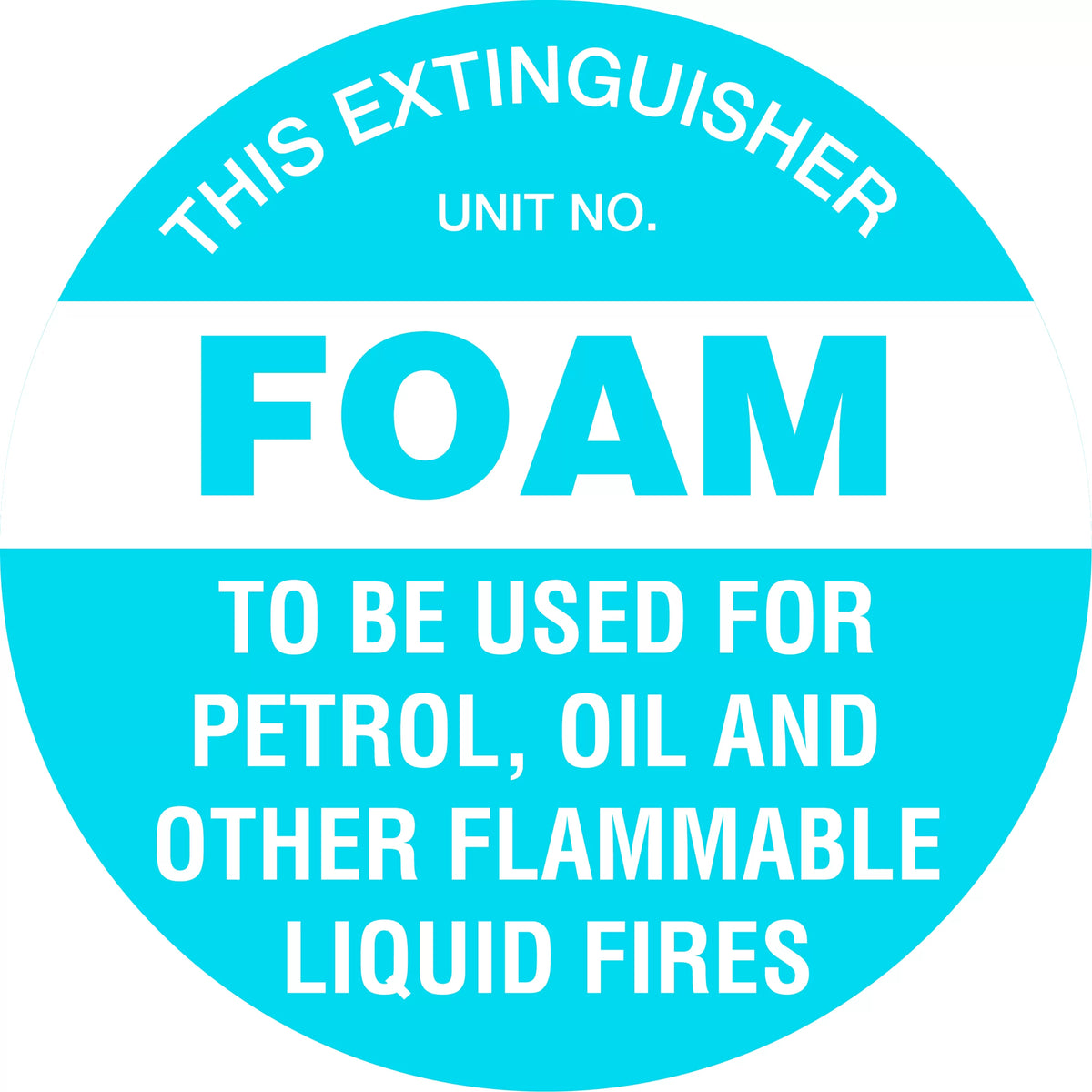350mm Poly Foam Extinguisher Marker | Industrial Sites | Uniform Safety Signs