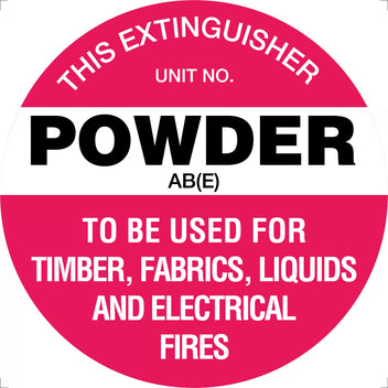 350mm Powder AB(E) Powder Marker | Fire Equipment | Uniform Safety Signs