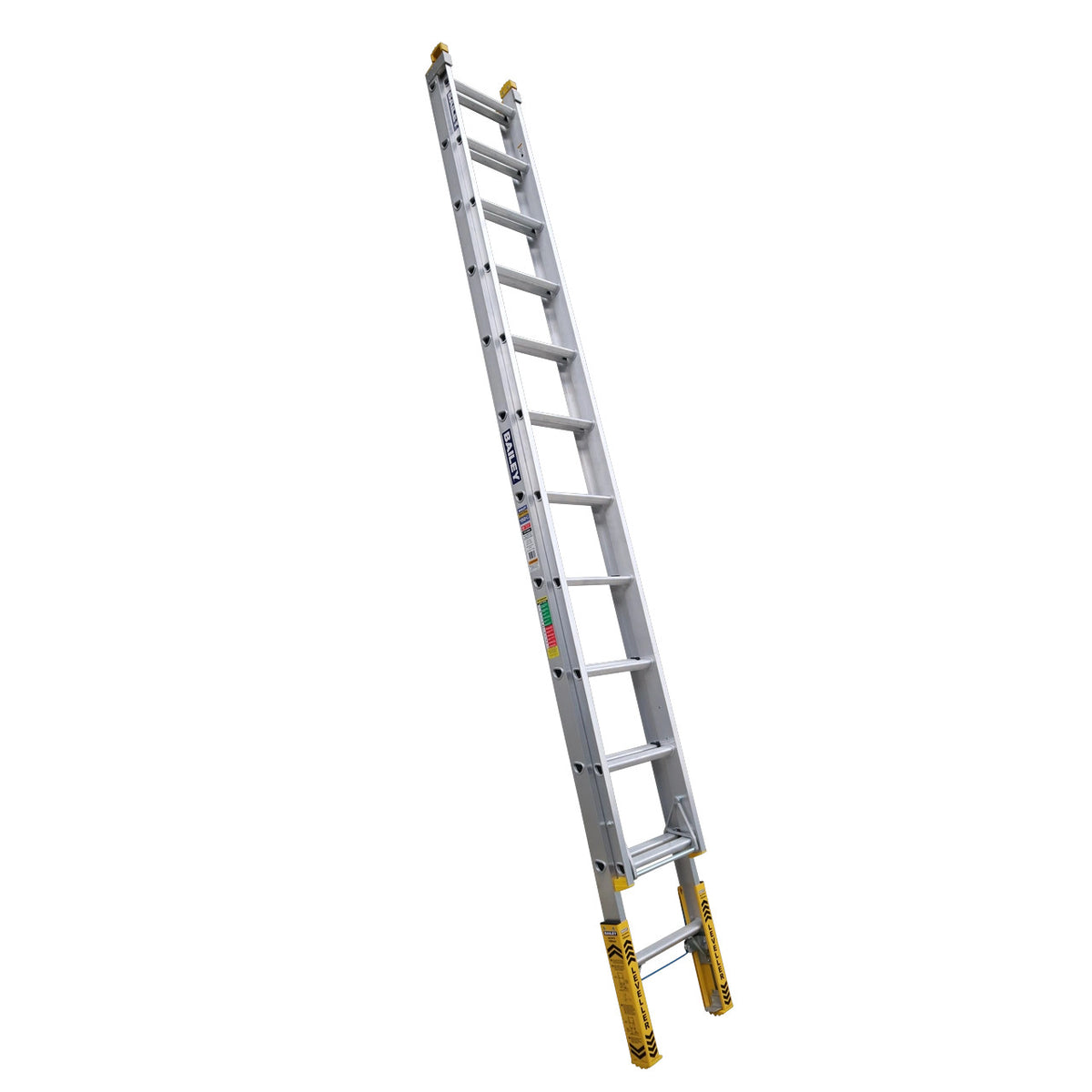12 Rung Aluminium Extension Ladder | Uneven Ground Use | Bailey