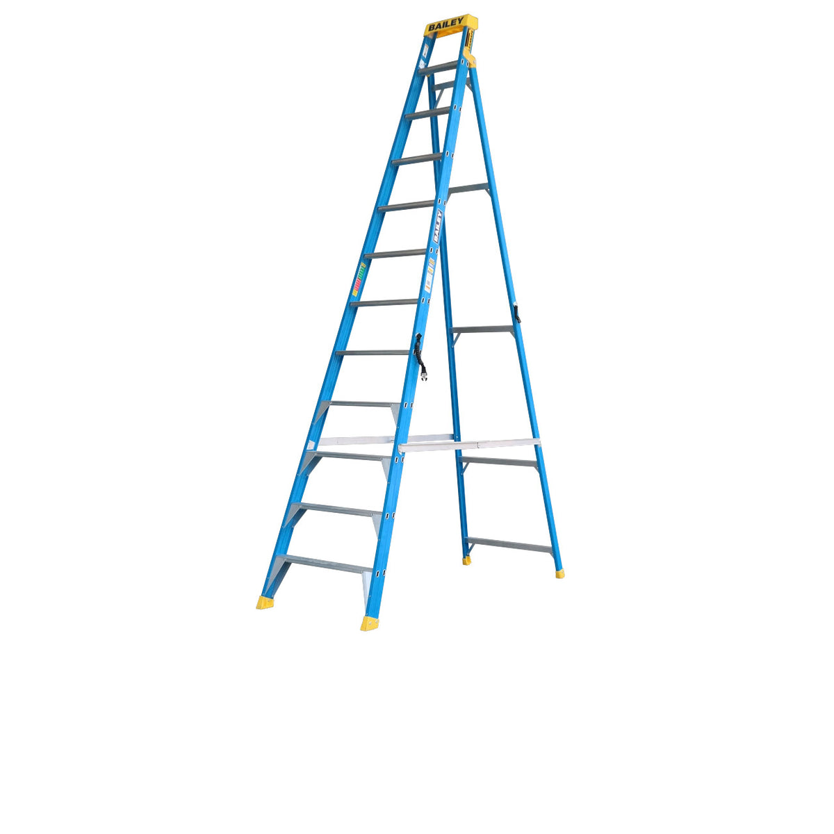 12 Step Fibreglass Leaning Ladder | Electrical Trade | Bailey