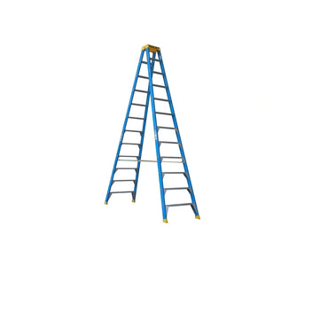 12 Step Fibreglass Double Sided Ladder | Electrical Work | Bailey