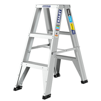 0.9m Aluminium Double Sided Stepladder | Trade Sites | Bailey