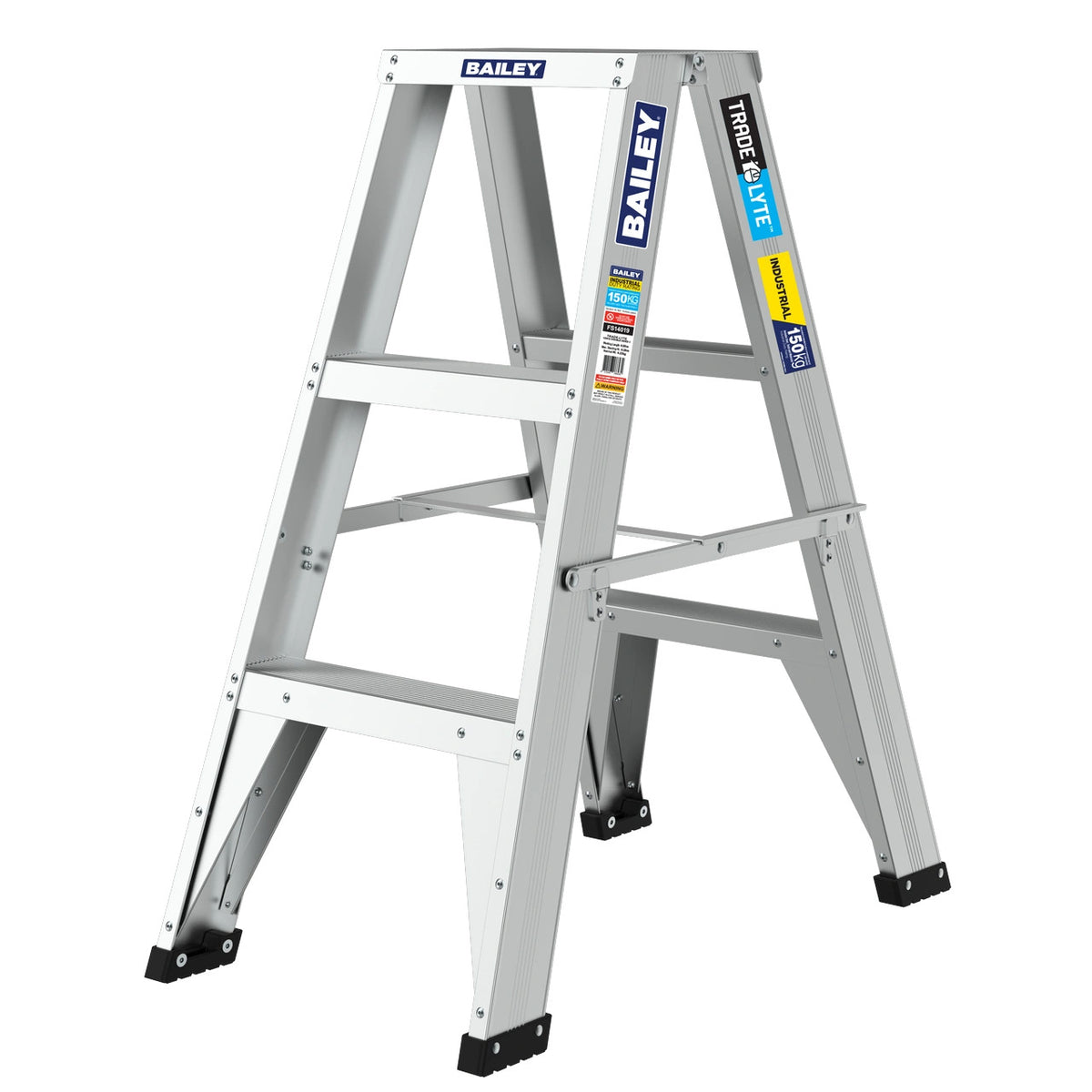 0.9m Aluminium Double Sided Stepladder | Trade Sites | Bailey