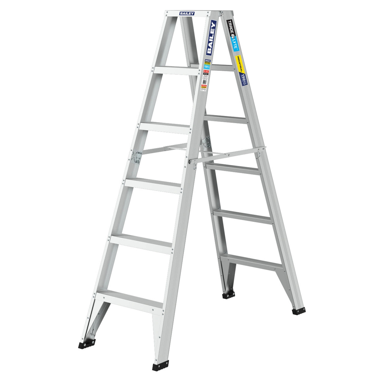 1.8m Aluminium Double Sided Stepladder | Industrial Sites | Bailey