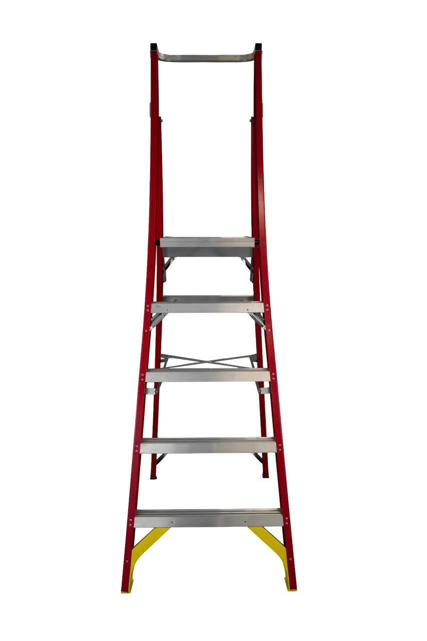4 Step Fibreglass Platform Ladder | Industrial Access | Staruiju, view 2