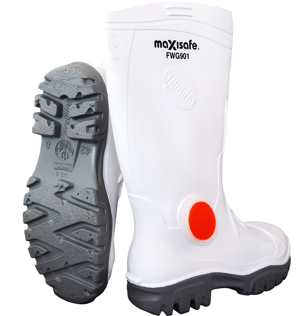 Executive White Safety Gumboots - view 1