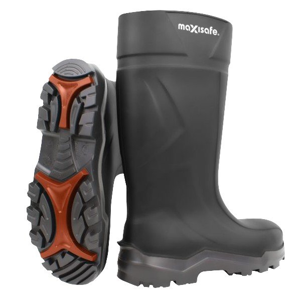 XtremeGrip Black Polyurethane Gumboots - view 1