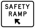 Safety Ramp Left or Right | Road and Traffic Management | Uniform Safety Signs