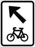 600x800mm Aluminium Bicycle Sign | Urban Areas | Uniform Safety Signs