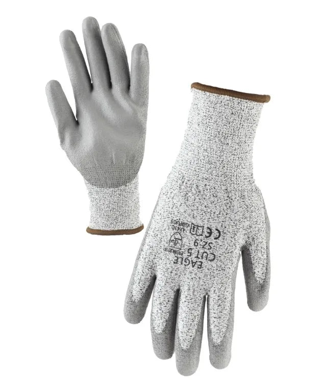 Cut Level 5C PU Coated Work Gloves | Glass & Metal
