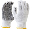 Bleached Knitted Poly Cotton Polka Dot Glove - view 1