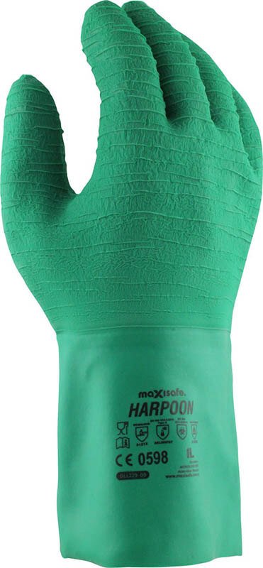 Harpoon Green Latex Gauntlet - view 2