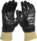 Nitrile Fully Dipped Gloves with Knit Wrist - view 1