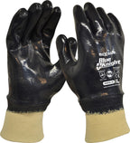 Nitrile Fully Dipped Gloves with Knit Wrist - view 1
