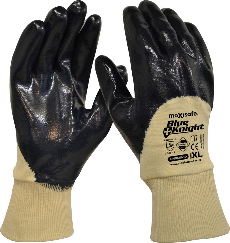 Nitrile 3/4 Dipped Glove Knit Wrist - view 1