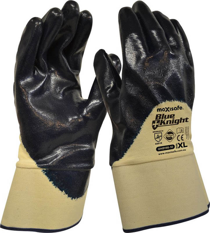 Nitrile 3/4 Dipped Glove with Safety Cuff - view 1