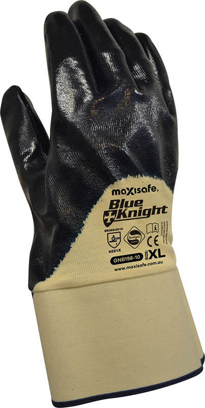 Nitrile 3/4 Dipped Glove with Safety Cuff - view 3