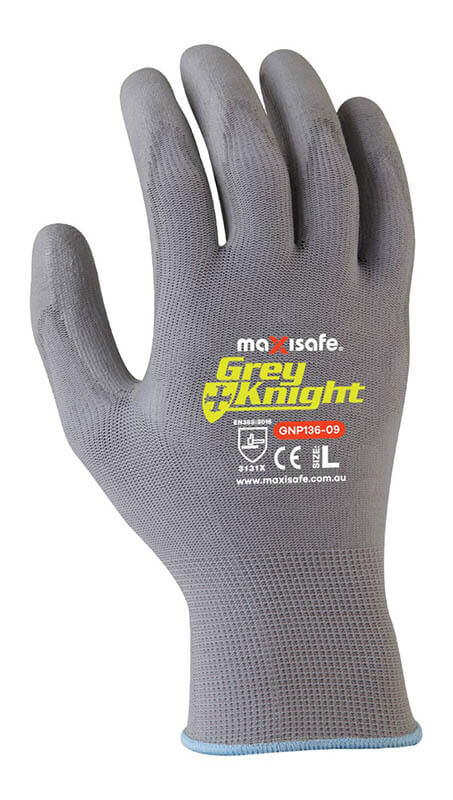 Grey Nylon PU Coated Glove - view 2