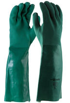 Green Double Dipped PVC Gauntlet 45cm - view 1