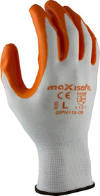 Orange Nitrile Coated Polyester Glove - view 2