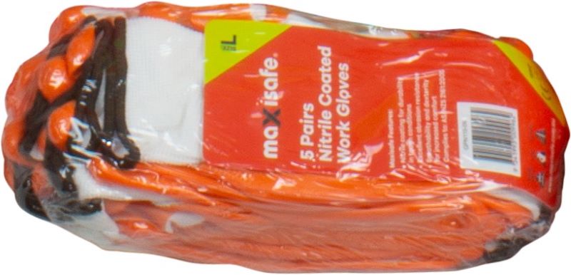Orange Nitrile Coated Polyester Glove - view 4