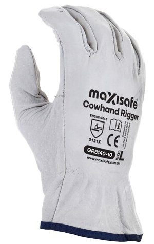 Natural Full-Grain Leather Rigger Glove - view 2