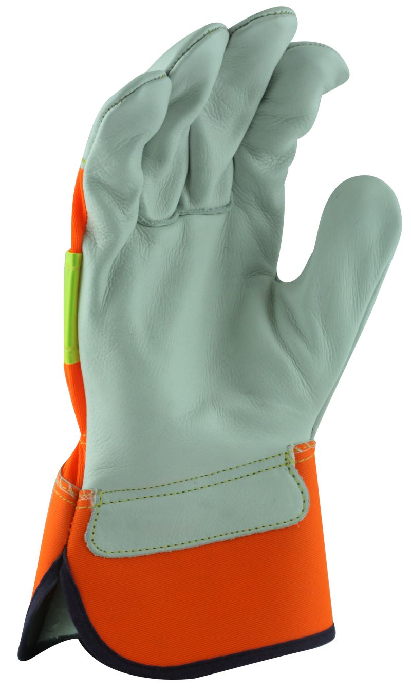 Reflective Safety Rigger Glove with Safety Cuff - view 3