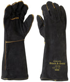 Black and Gold Welders Gauntlet - view 1