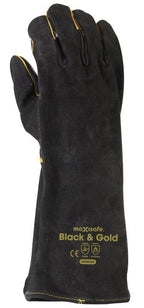 Black and Gold Welders Gauntlet - view 2