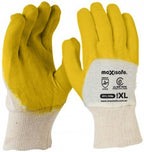 Economy Yellow Latex Glass Gripper Glove - view 1
