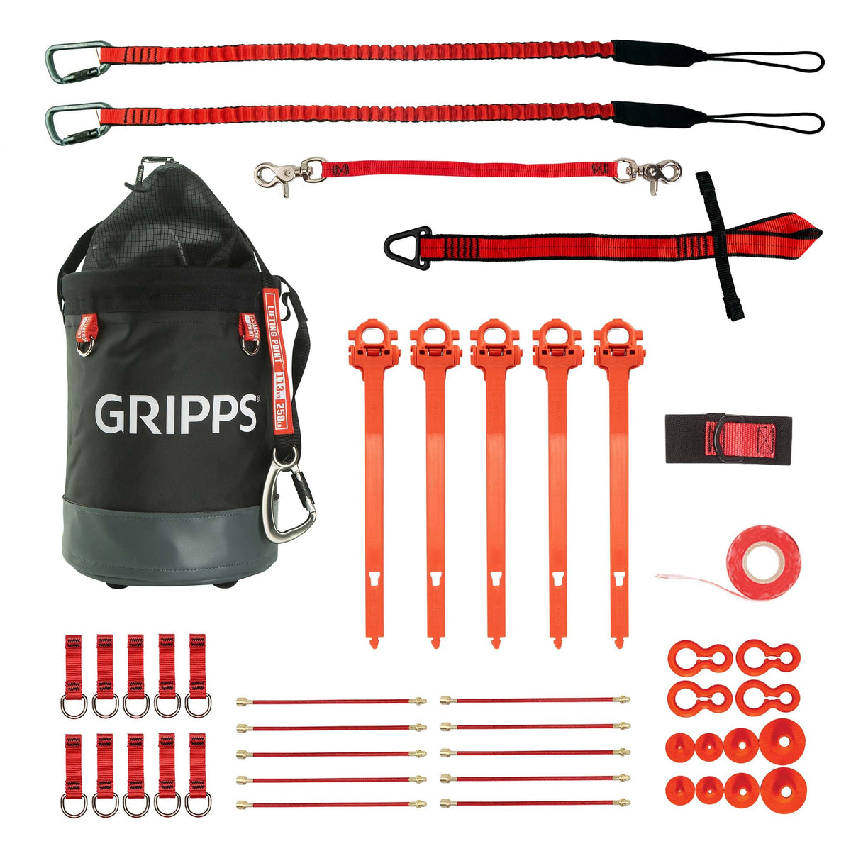 GRIPPS 10 Tool Tether Kit With Bull Bag