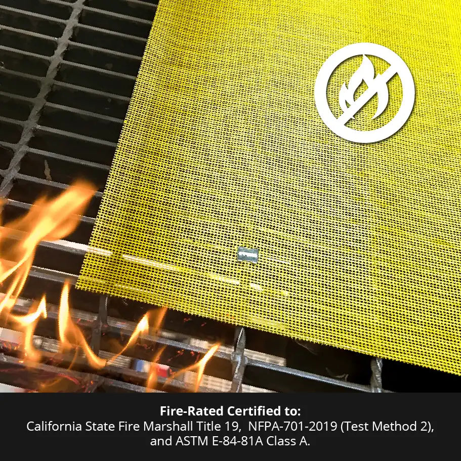 GRIPPS GrippGrid Yellow FR Grid Mesh Matting 90 ft x 5 ft (27m x 1.5m)