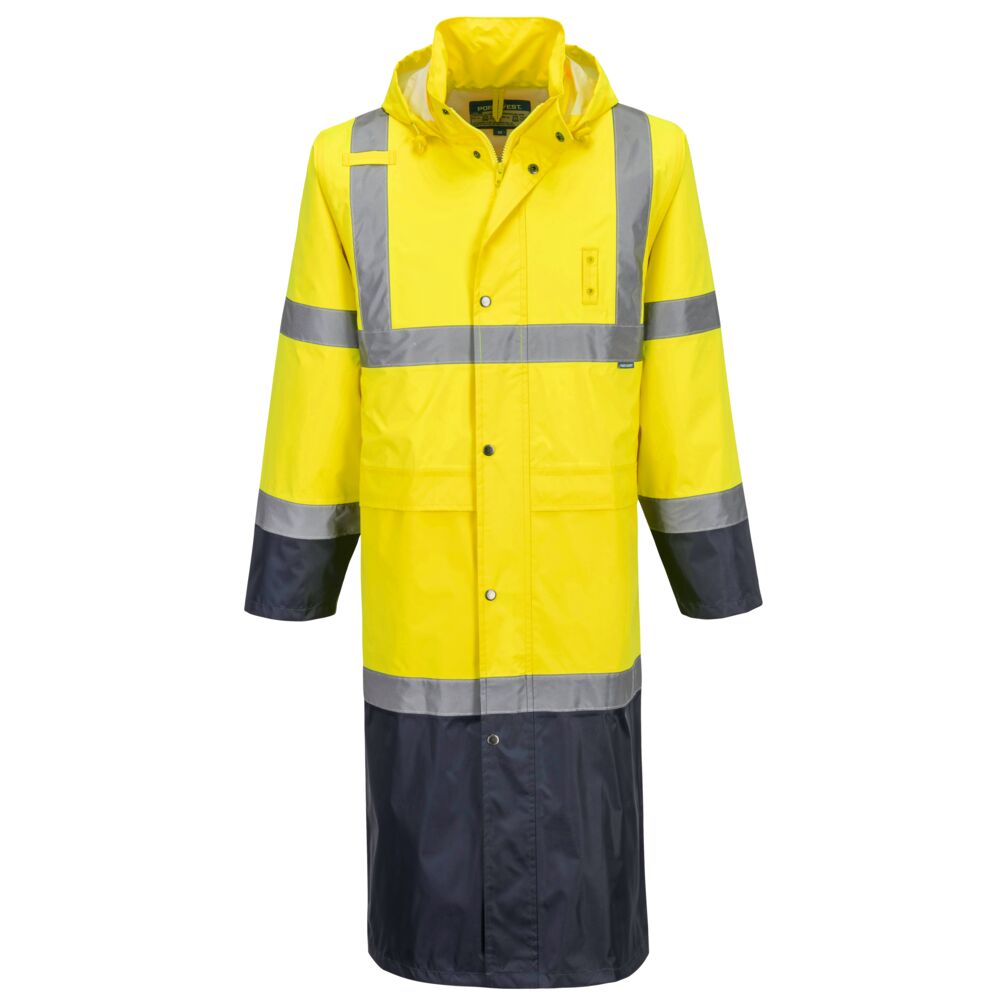 Hi-Vis Contrast Raincoat 122cm - view 1