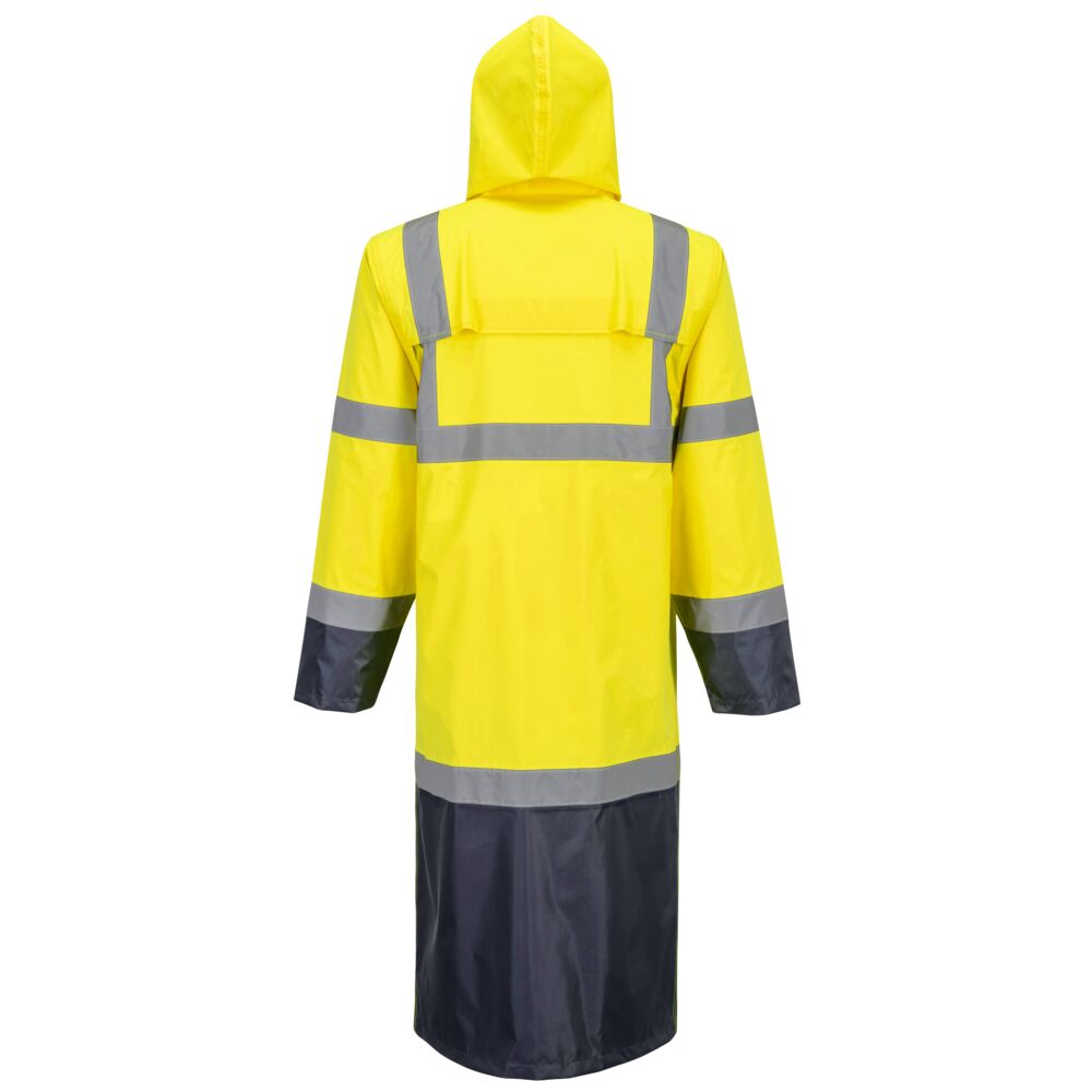Hi-Vis Contrast Raincoat 122cm - view 2