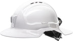 White Broadbrim Hard Hat Non-Vented with Metal Miners Bracket - view 5