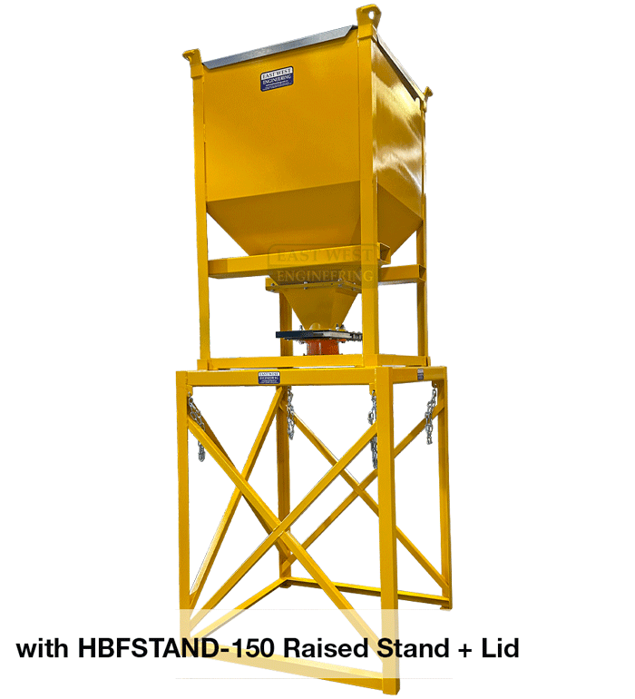 120.00 x 120.00 cm Hopper Bin | Bulk Material Storage | East West Engineering