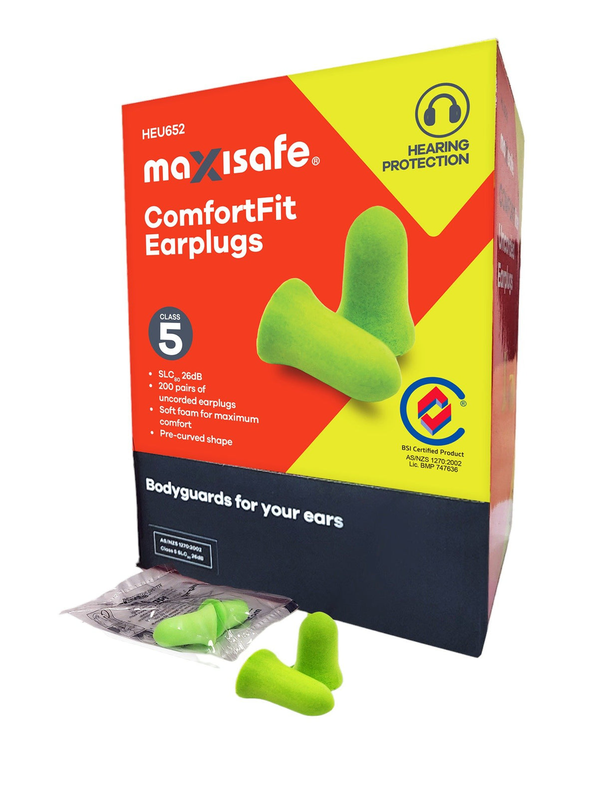 ComfortFit Bell Shaped Earplugs Uncorded - Class 5 - view 2