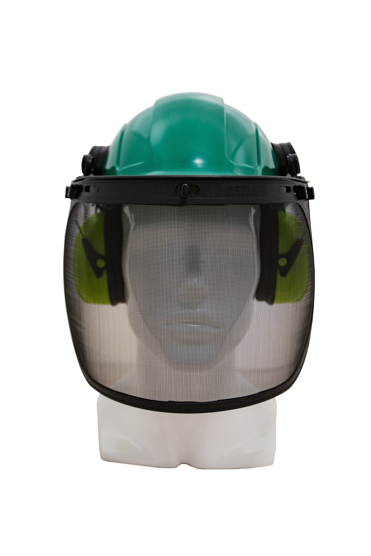 Forestry Kit - Green Helmet with Mesh Visor & Earmuff - view 2
