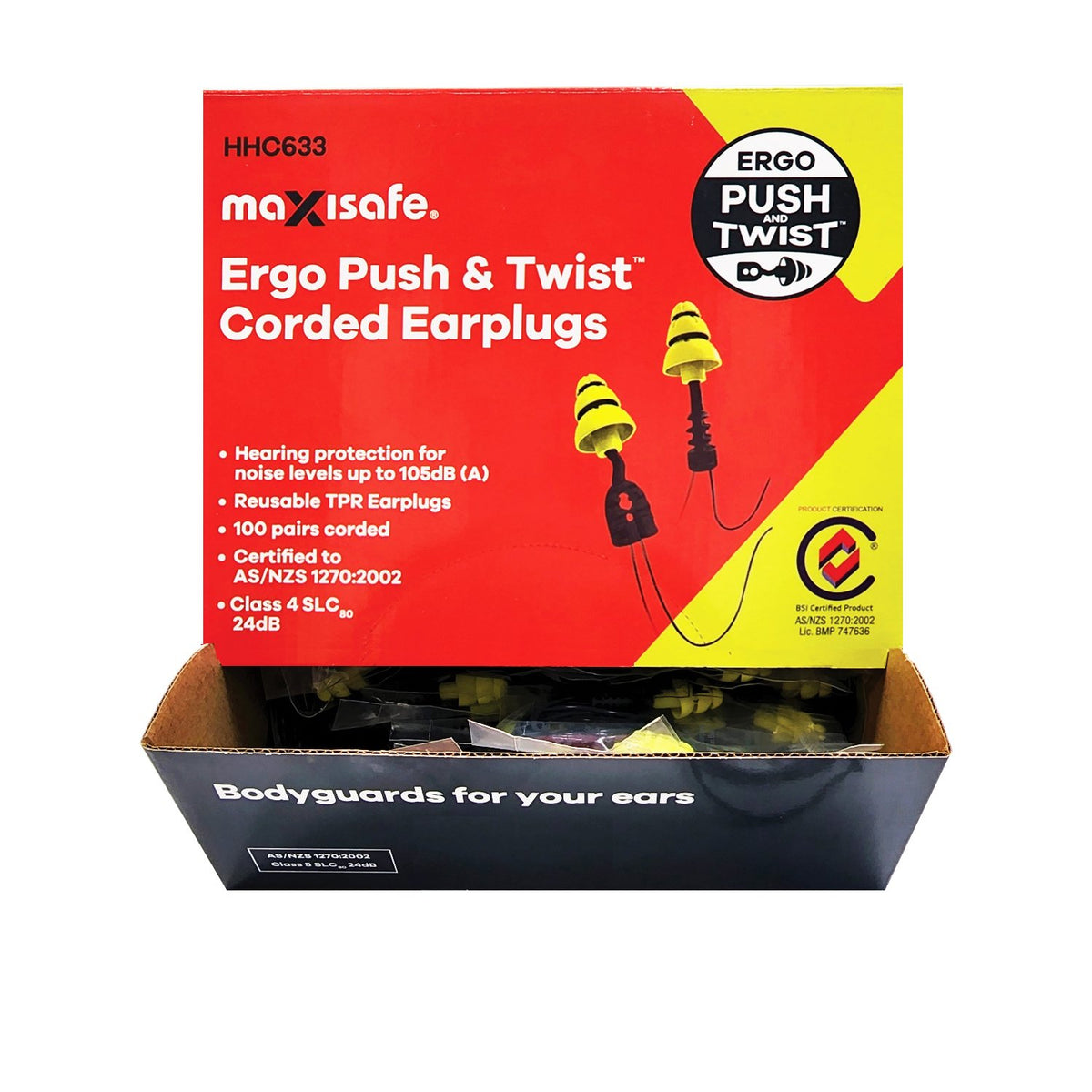 Ergo Push & Twist Corded Earplugs - view 2