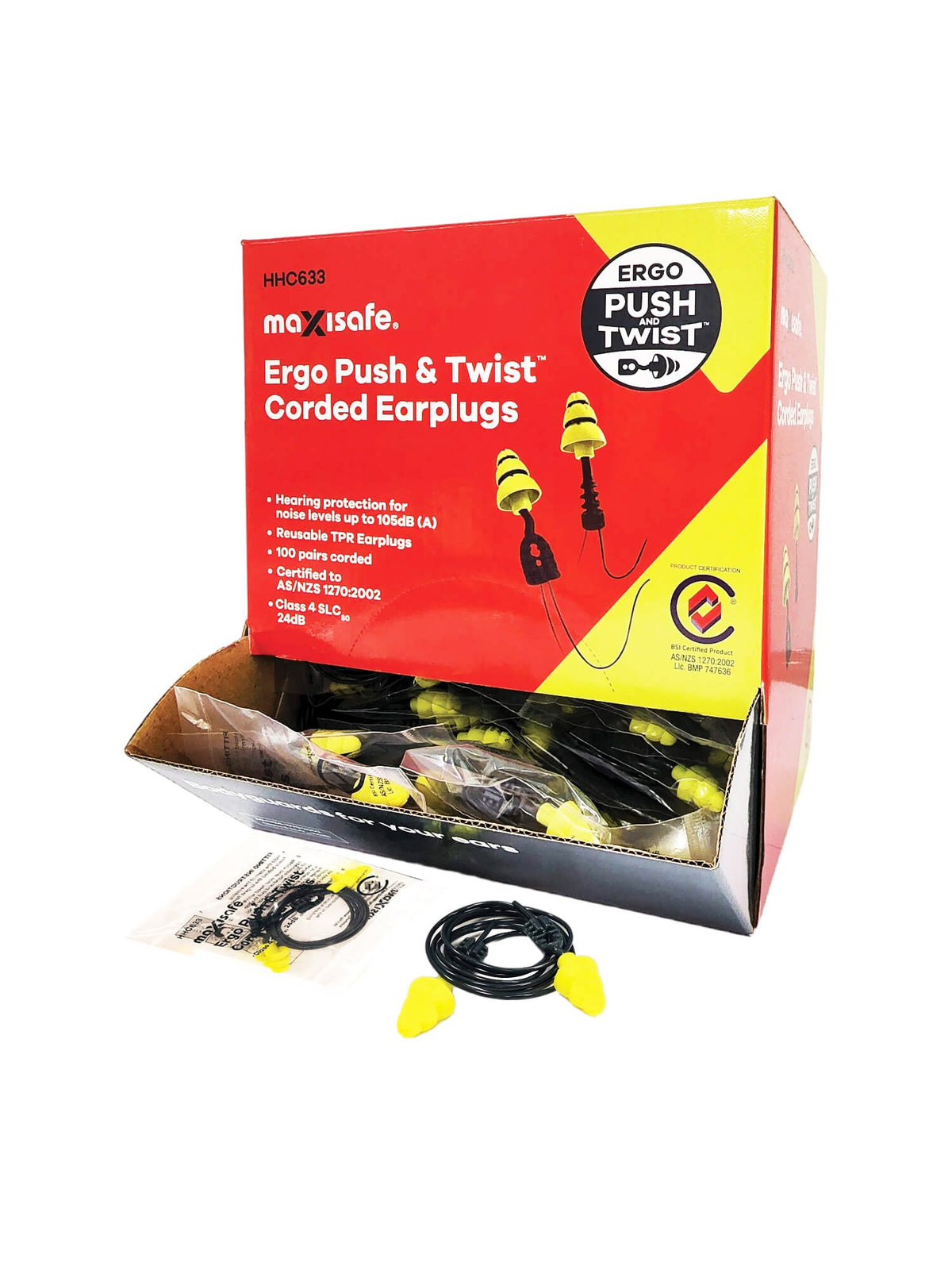 Ergo Push & Twist Corded Earplugs - view 4