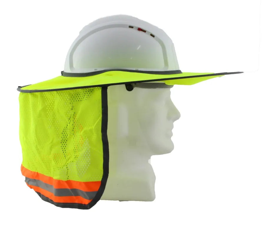Yellow Hard Hat Sun Brim | Outdoor Site Work | ATS Global