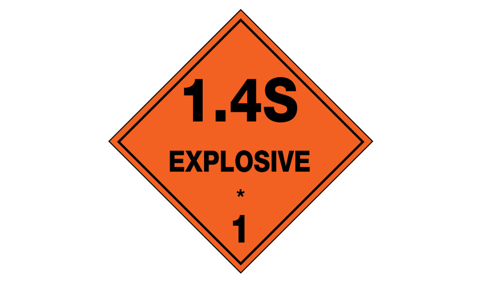 Explosive 1.4s Hazchem Labels | Chemical Storage | Uniform Safety Signs