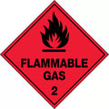 270x270mm Flammable Gas 2 Label | Gas Storage | Uniform Safety Signs