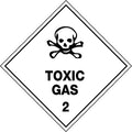 Toxic Gas 2 Hazchem Labels | Chemical Storage | Uniform Safety Signs
