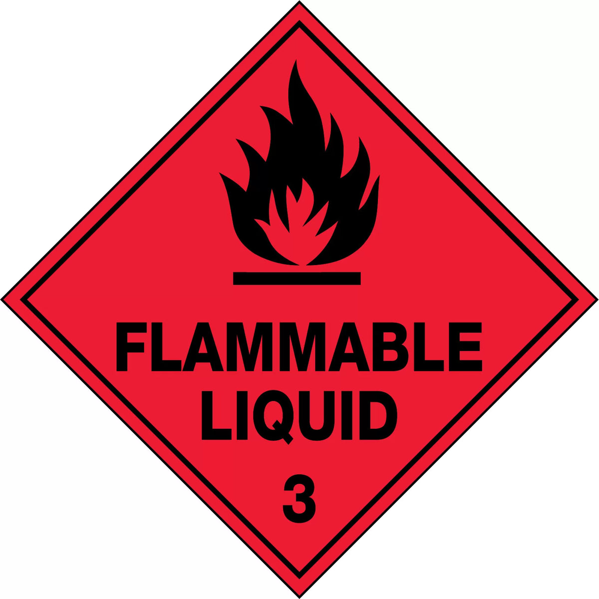 Flammable Liquid 3 Hazchem Labels | Chemical Storage | Uniform Safety Signs