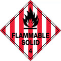 Flammable Solid 4 Labels | Chemical Storage | Uniform Safety Signs