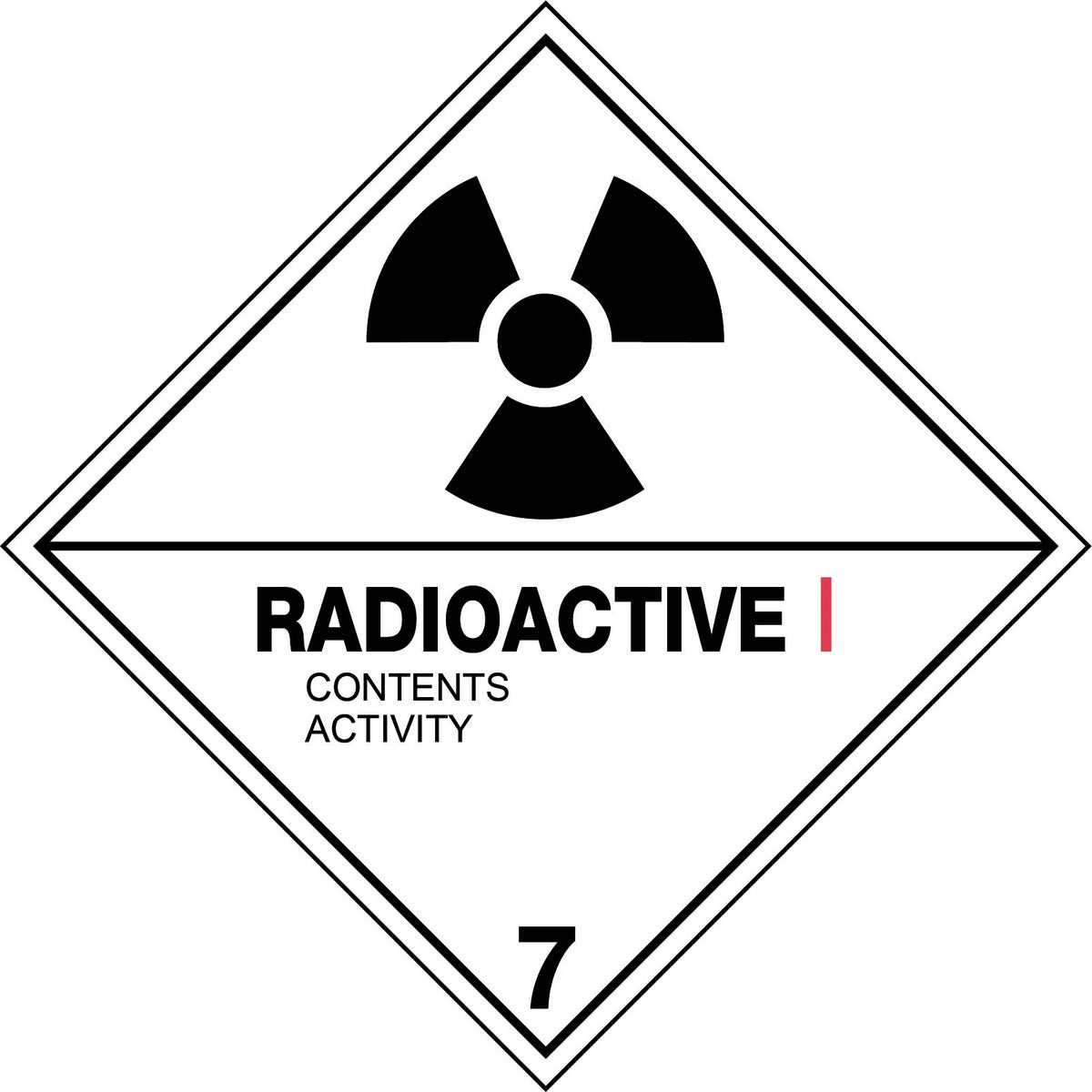 Radioactive I Hazchem Labels | Chemical Storage | Uniform Safety Signs