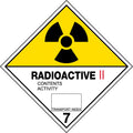 Radioactive II Hazchem Labels | Nuclear & Lab Storage | Uniform Safety Signs